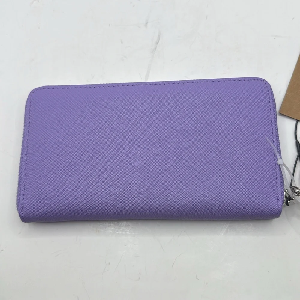 NWT Steve Madden Purple Wristlet Bzipeee Boxed Wallet Clutch Zip Around ID Card - Picture 7 of 16